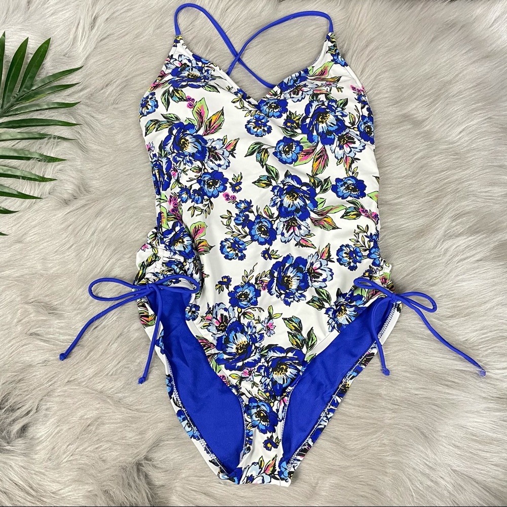 SOLD NEW A.N.A Swimsuit One piece Floral Print M - Picture 2 of 9
